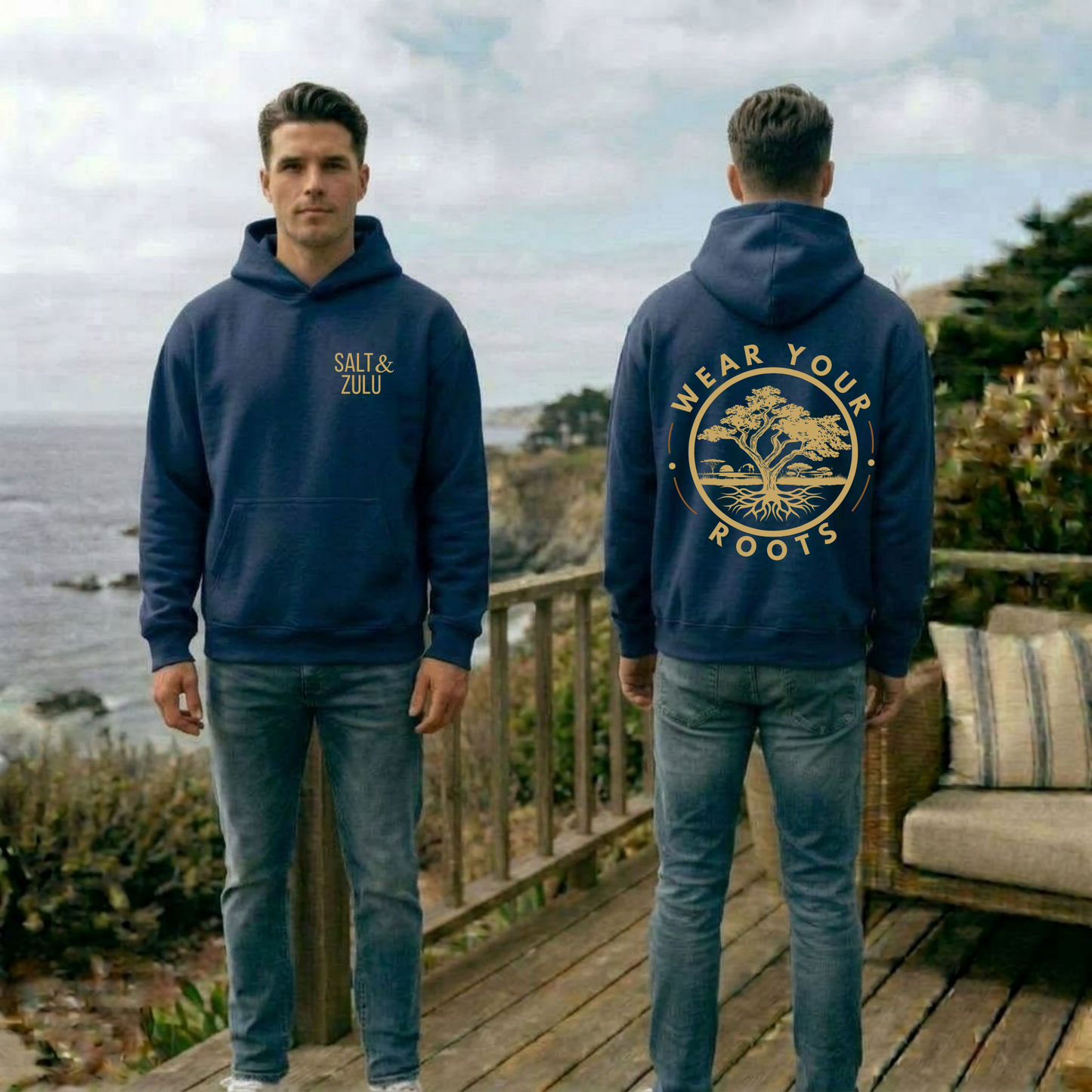 Rooted Essentials Box Hoodie - Men’s