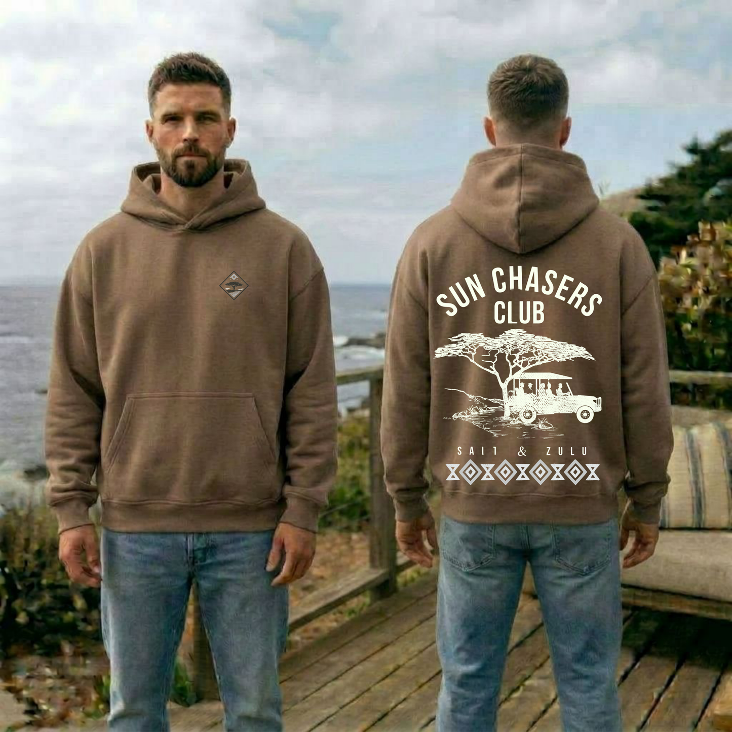 Sun Chasers Club Oversize Hoodie - Men’s