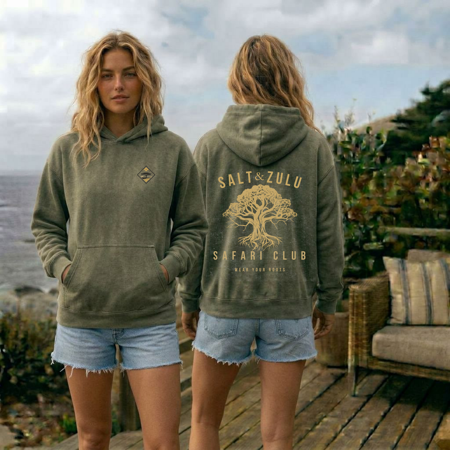 Salt & Zulu Vintage Tree Hoodie - Women’s