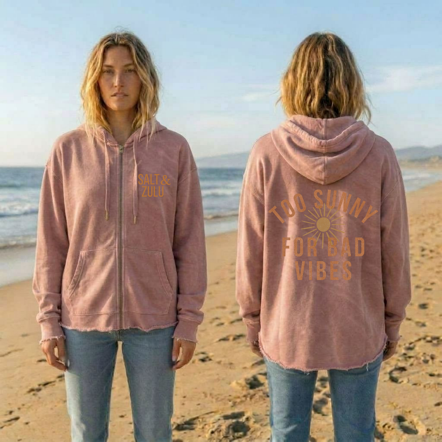 Too Sunny Wave Wash - Women’s Hoodie