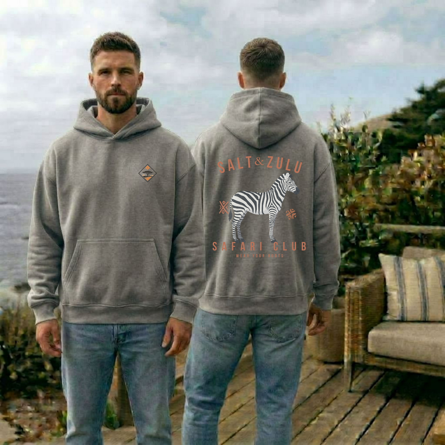 Salt & Zulu Safari Club Vintage Hoodie - Men’s