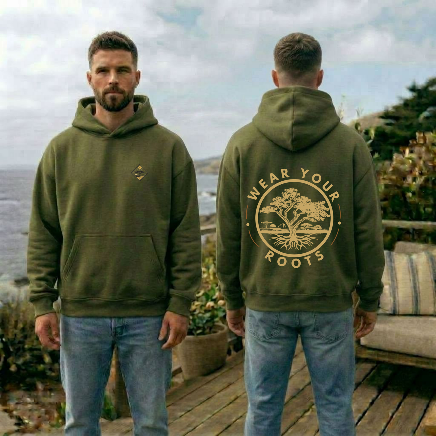 Rooted Essentials Oversize Hoodie - Men’s