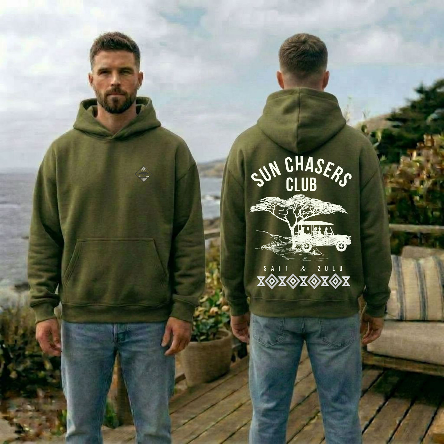 Sun Chasers Club Oversize Hoodie - Men’s