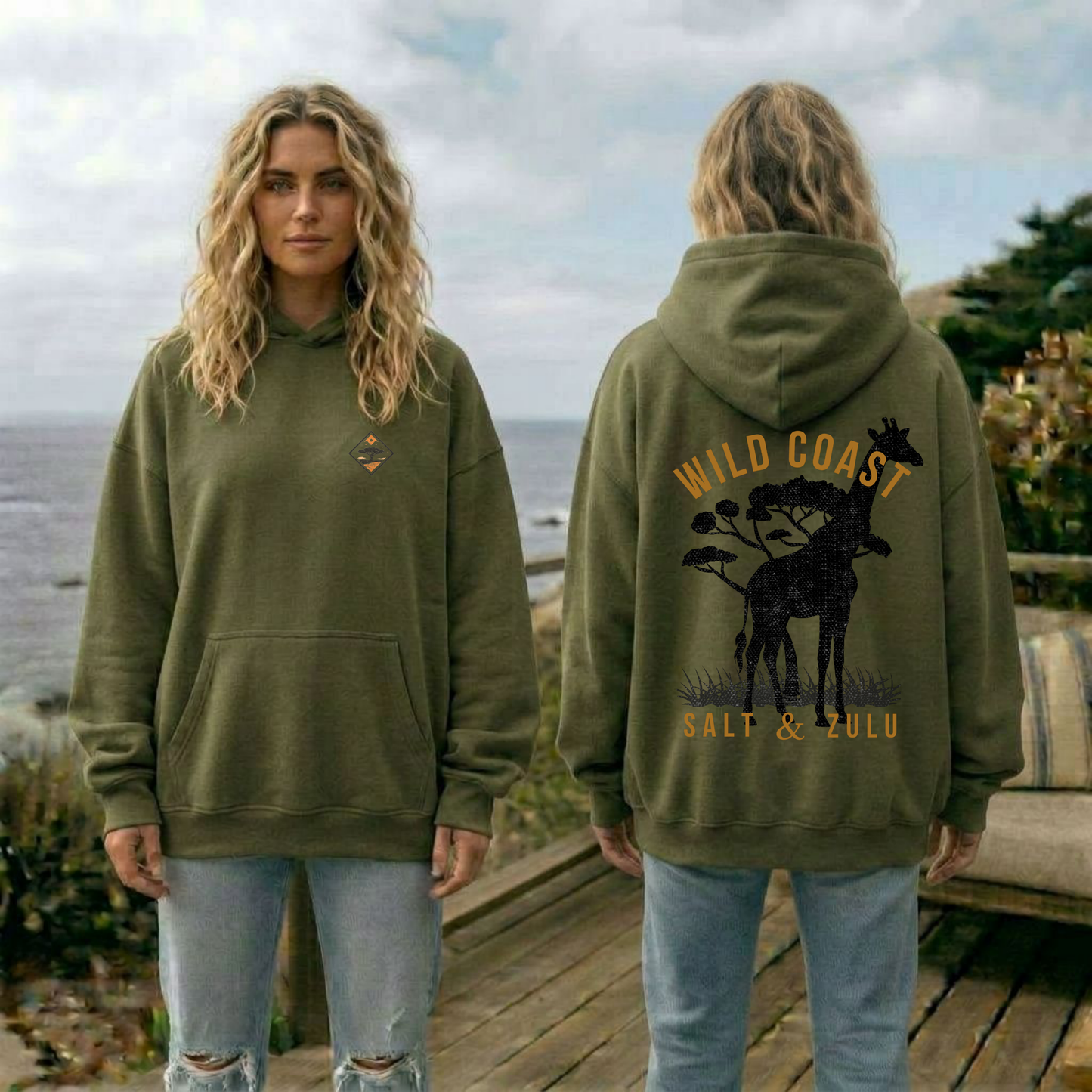 Wild Coast Over size Hoodie - Women’s