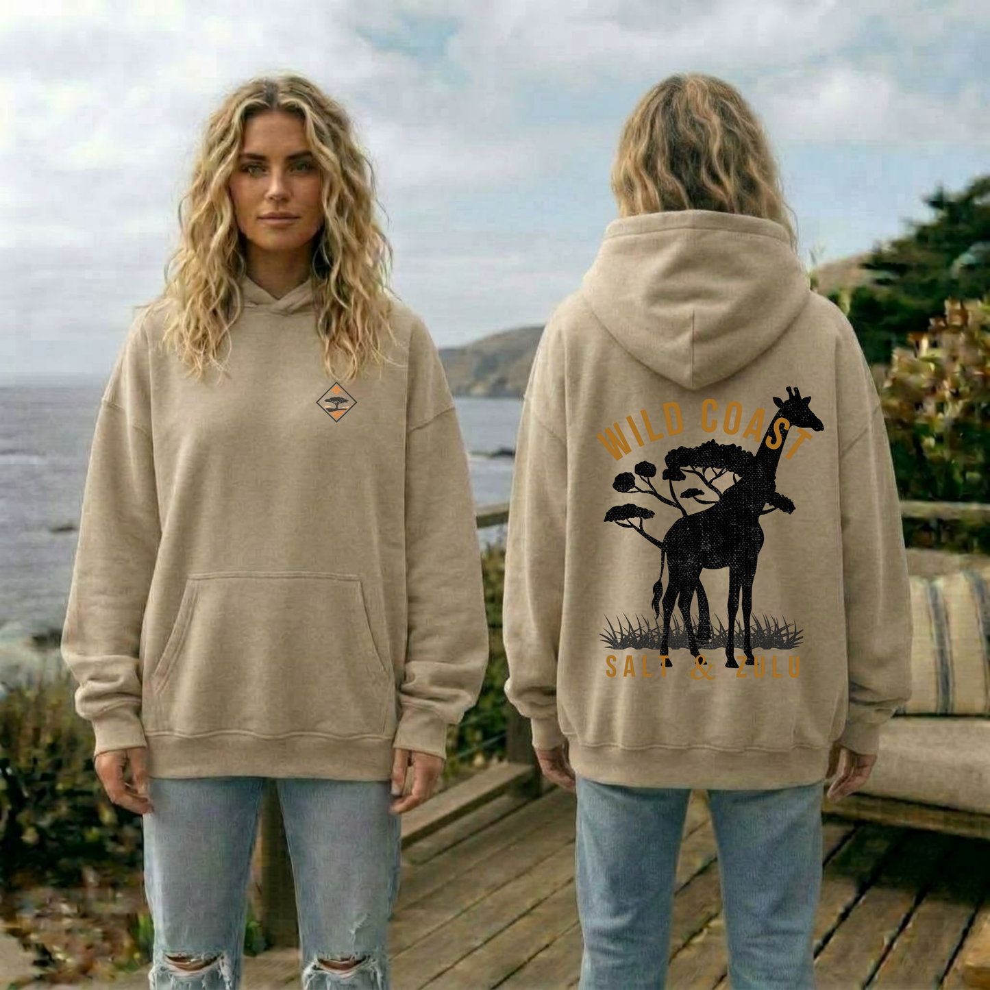 Wild Coast Over size Hoodie - Women’s