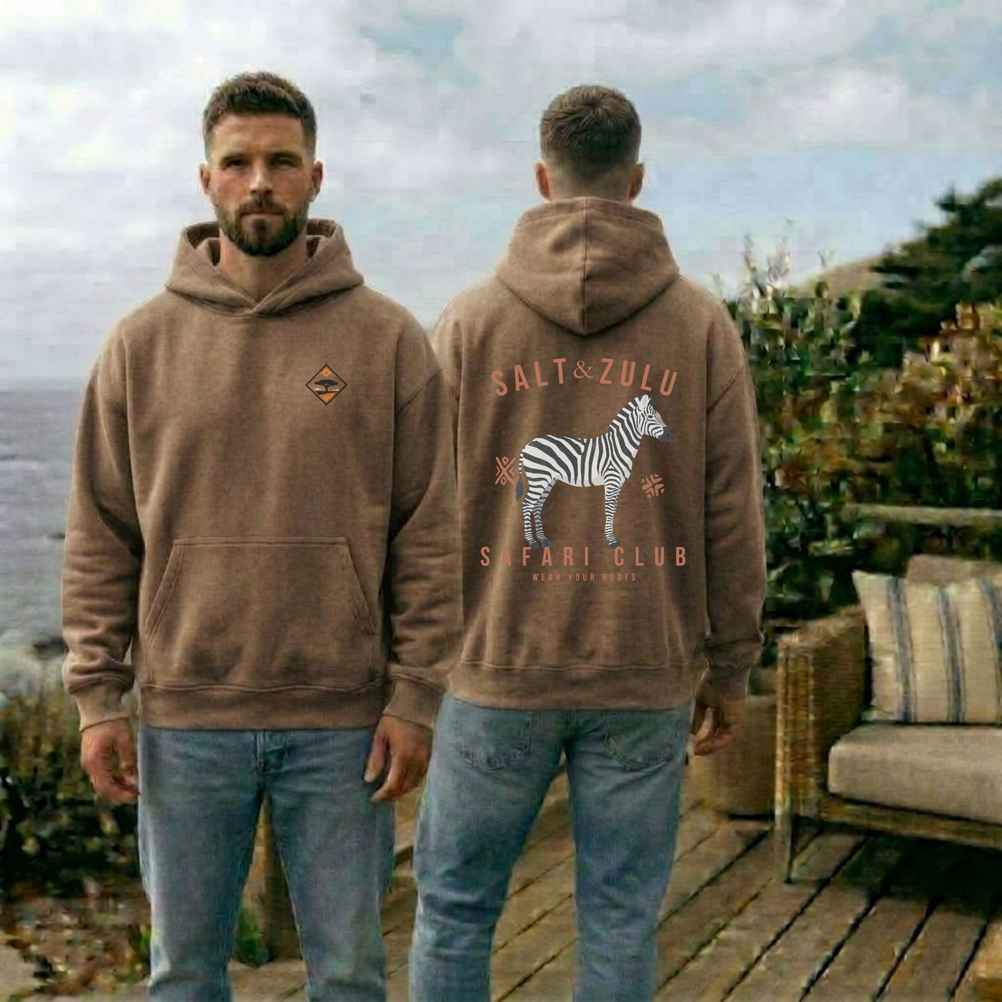 Salt & Zulu Safari Club Vintage Hoodie - Men’s