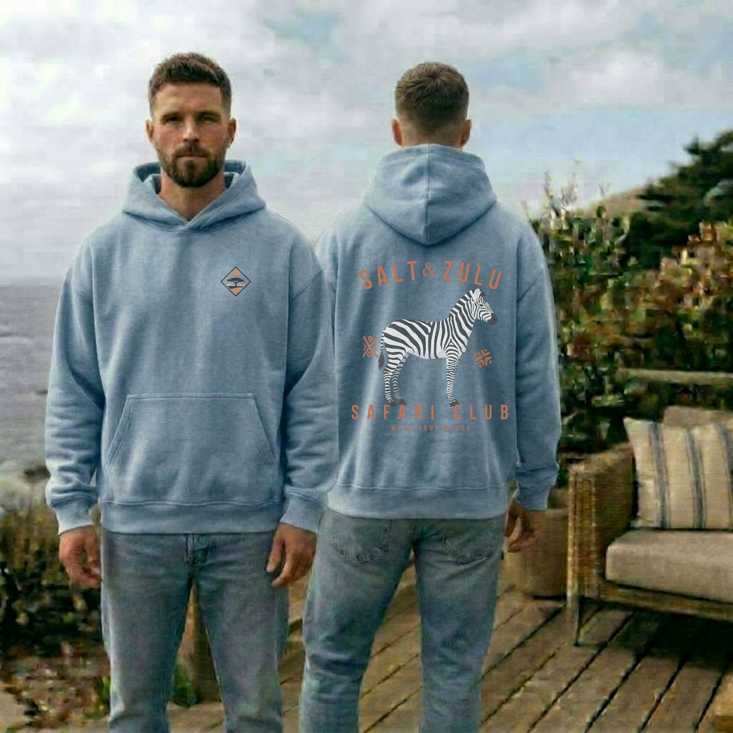Salt & Zulu Safari Club Vintage Hoodie - Men’s