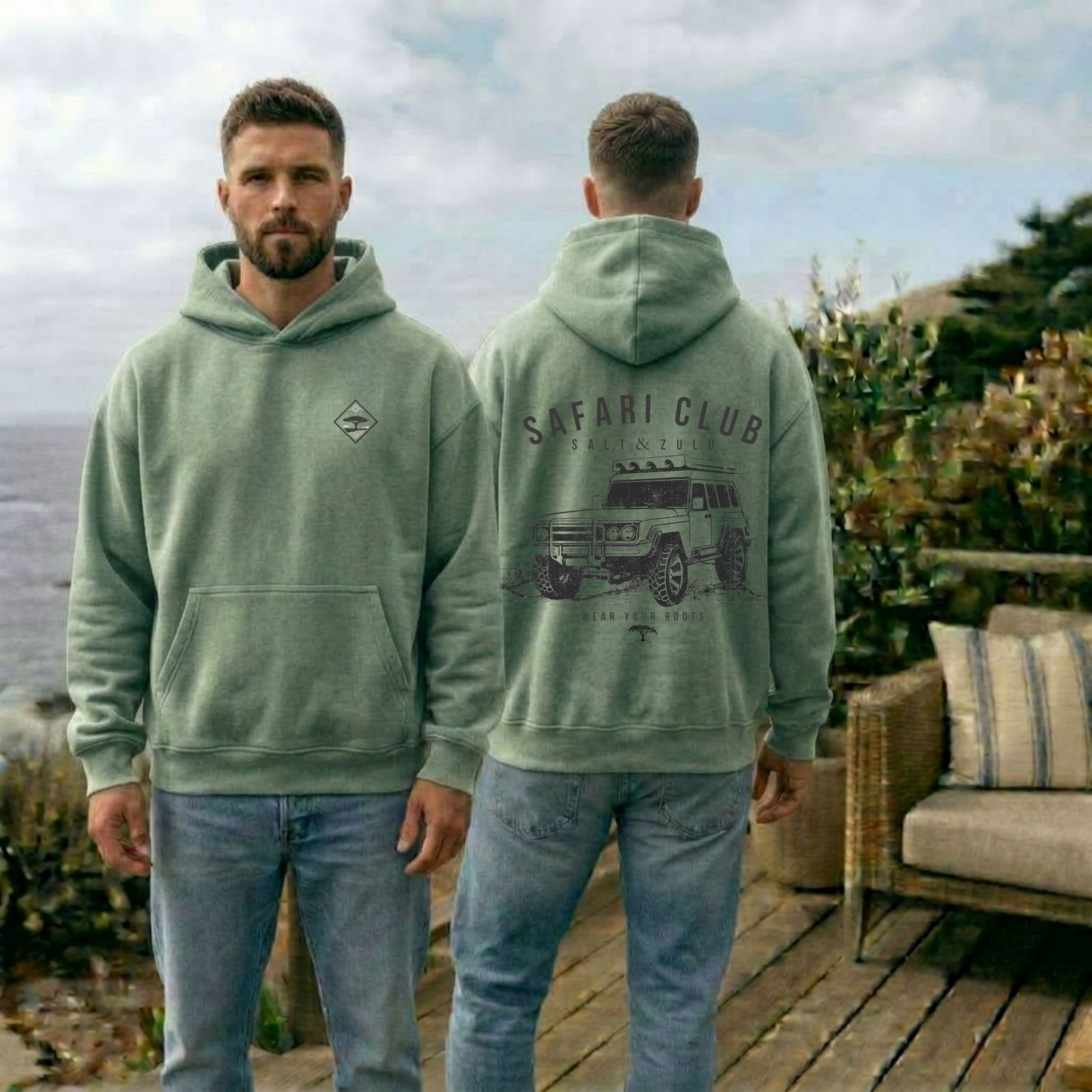 Safari Club Vintage Hoodies - Men’s