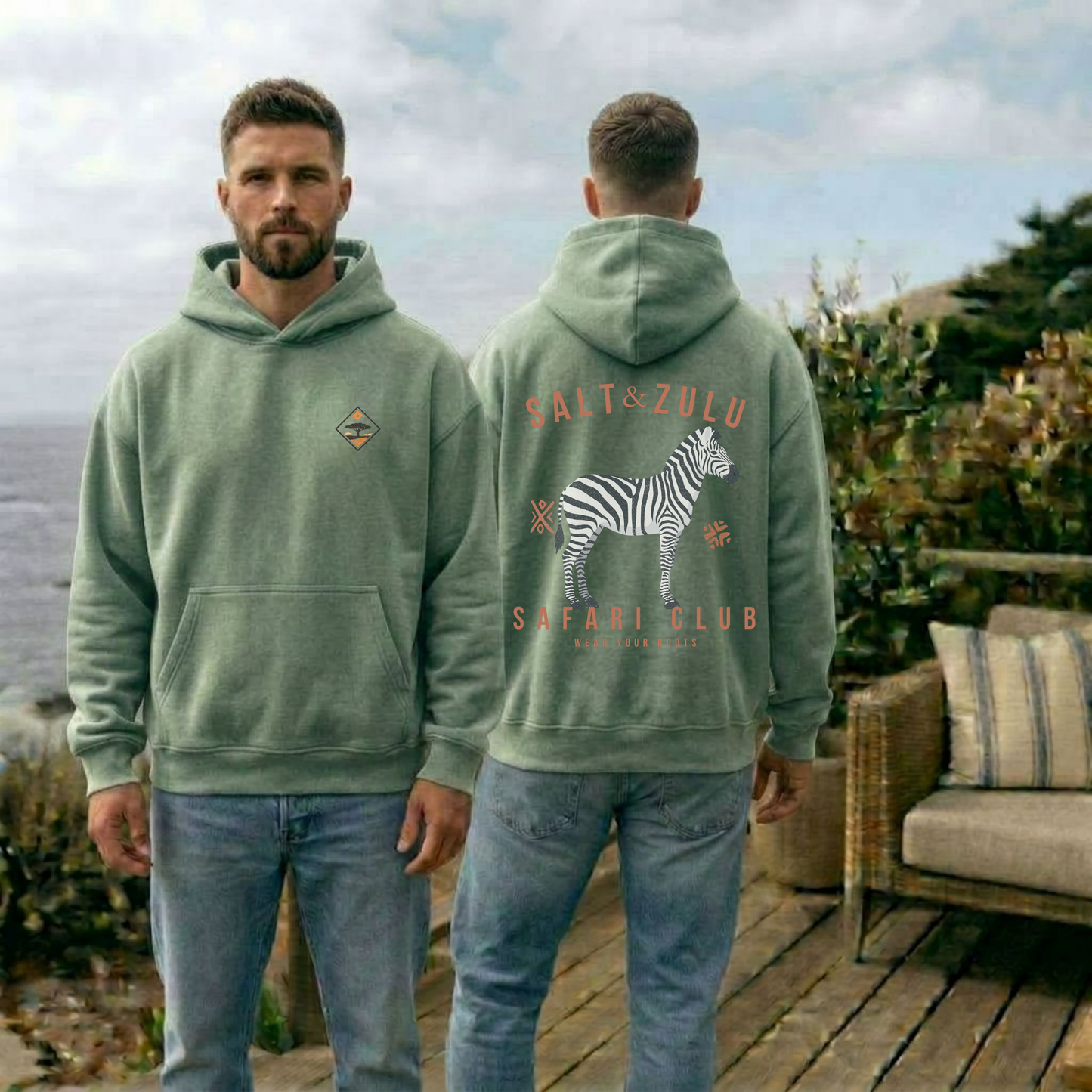 Salt & Zulu Safari Club Vintage Hoodie - Men’s