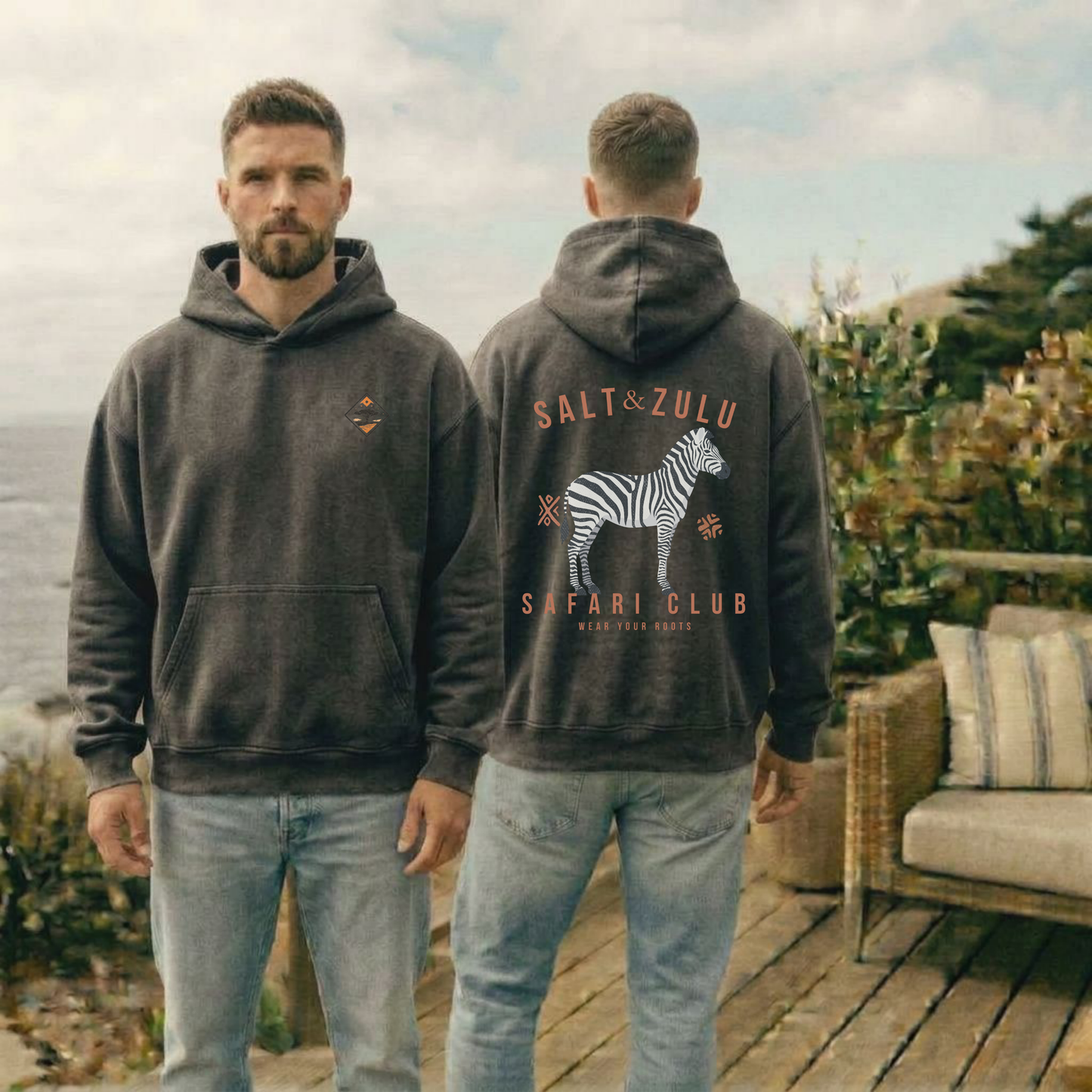Salt & Zulu Safari Club Vintage Hoodie - Men’s