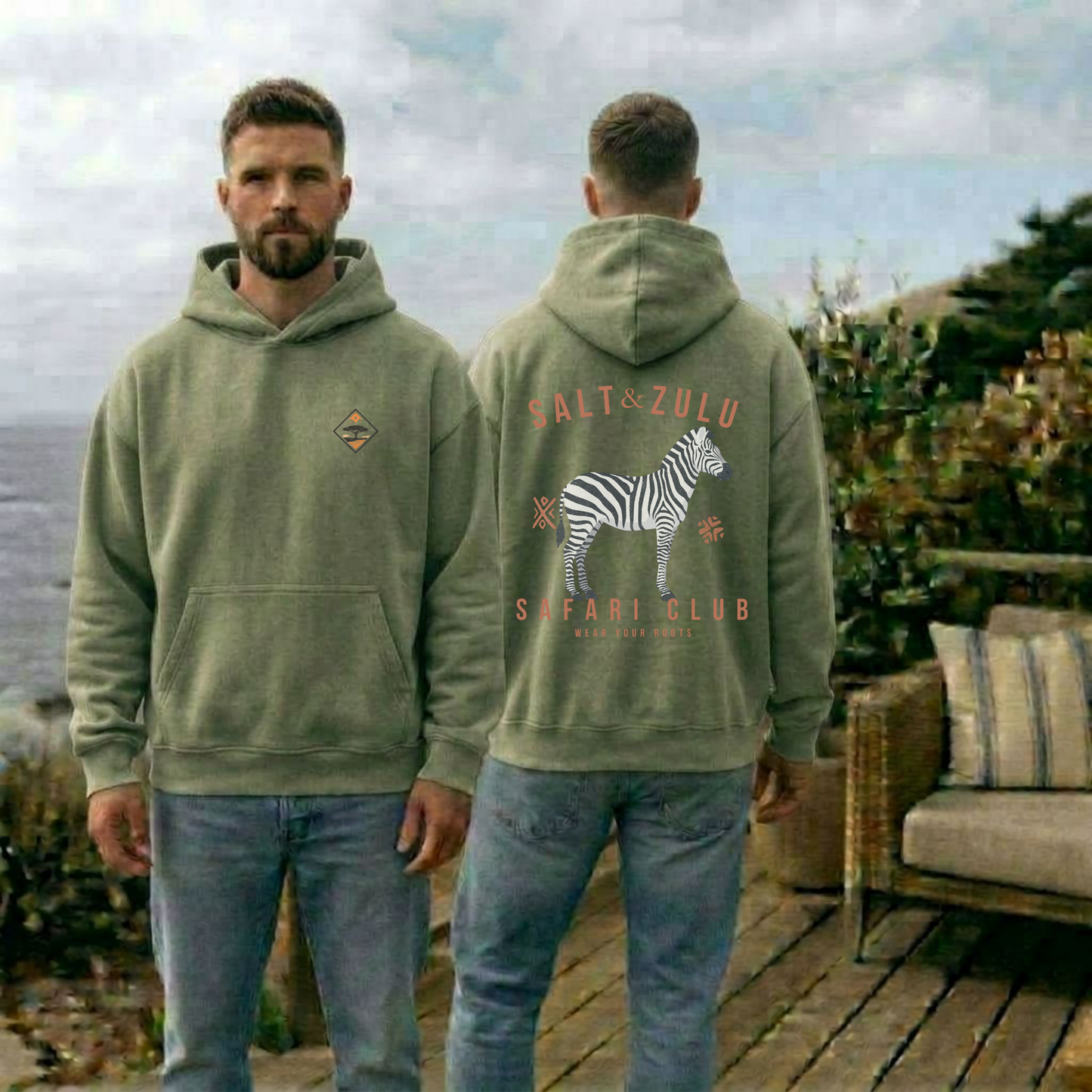 Salt & Zulu Safari Club Vintage Hoodie - Men’s