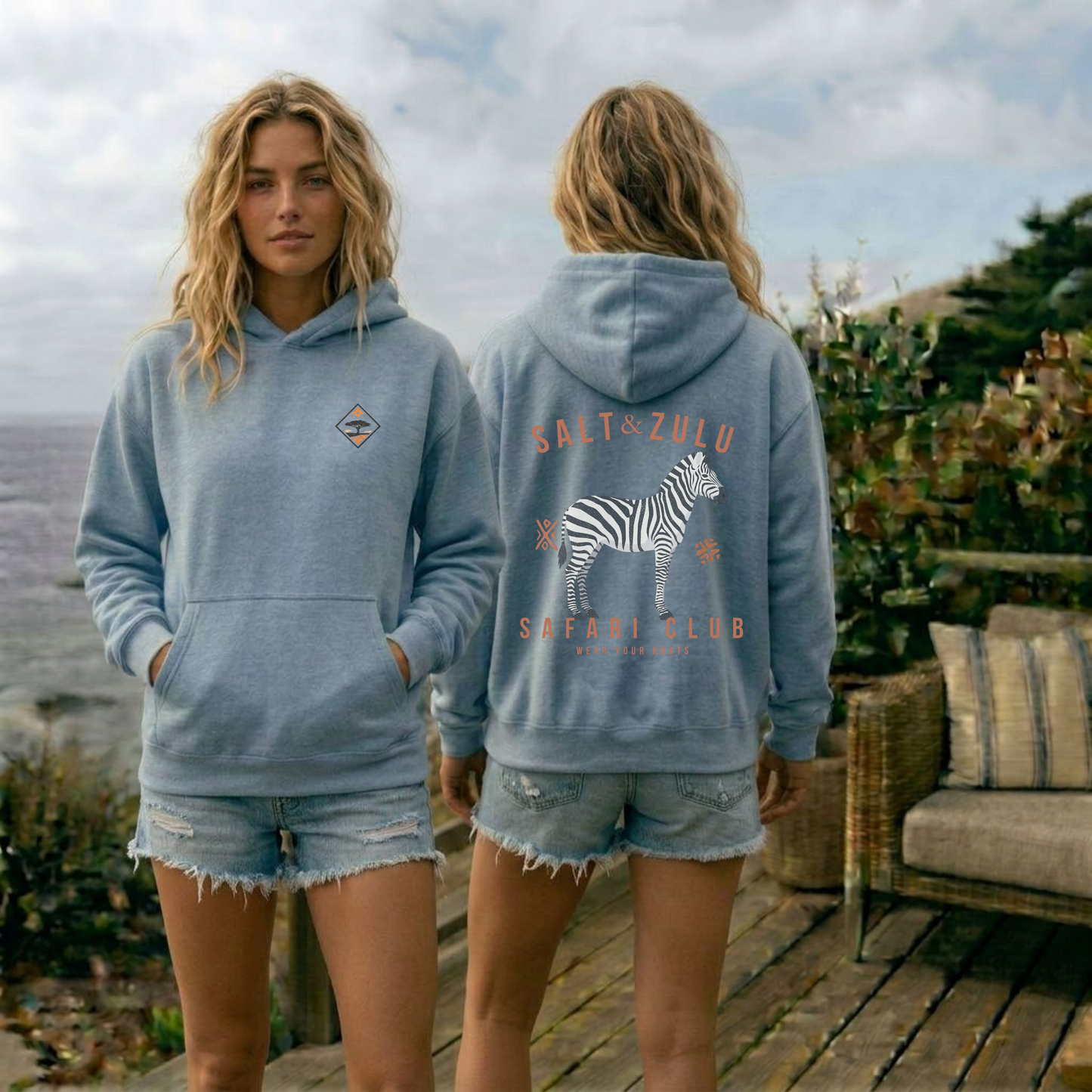 Salt & Zulu Safari Club Vintage Hoodie - Women’s