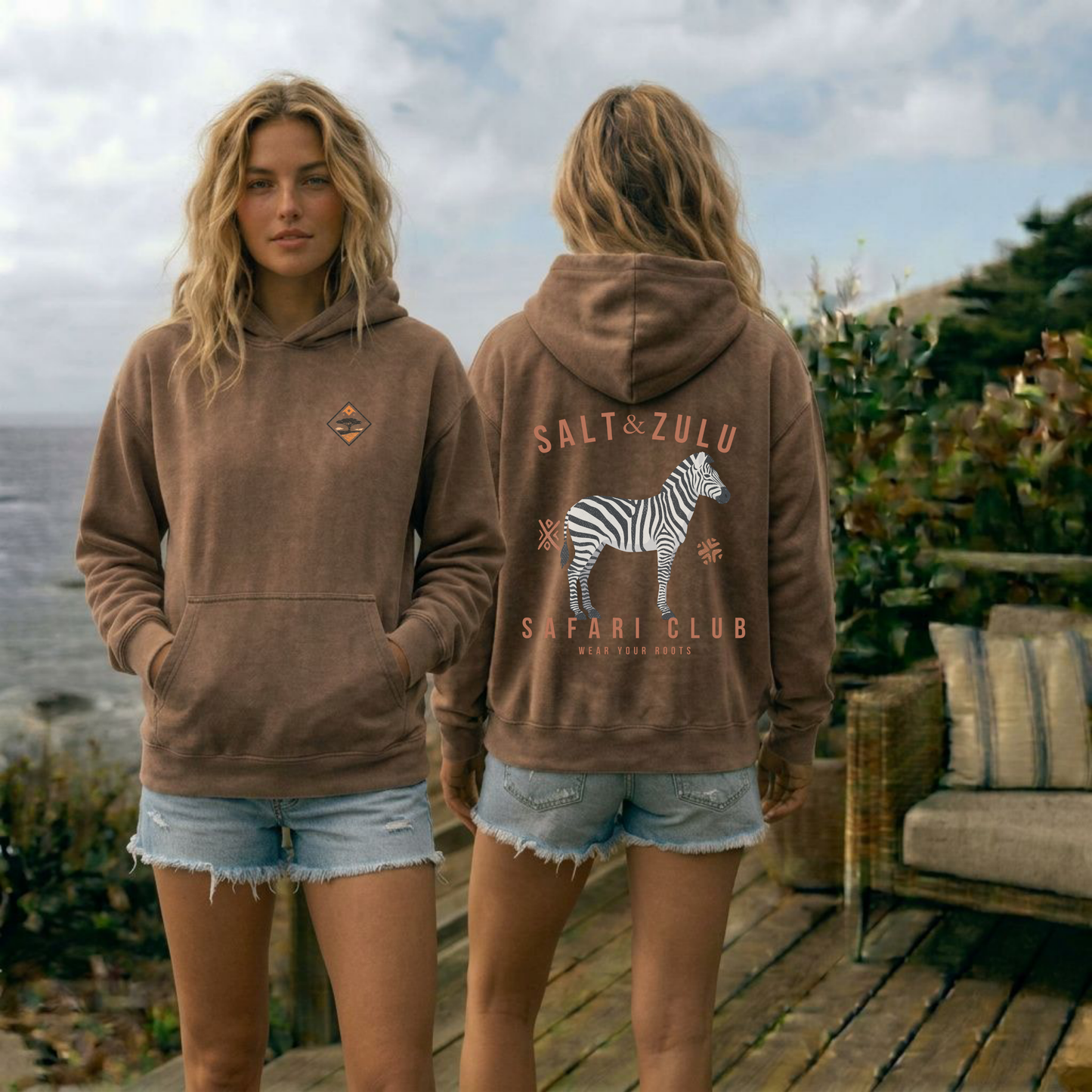 Salt & Zulu Safari Club Vintage Hoodie - Women’s