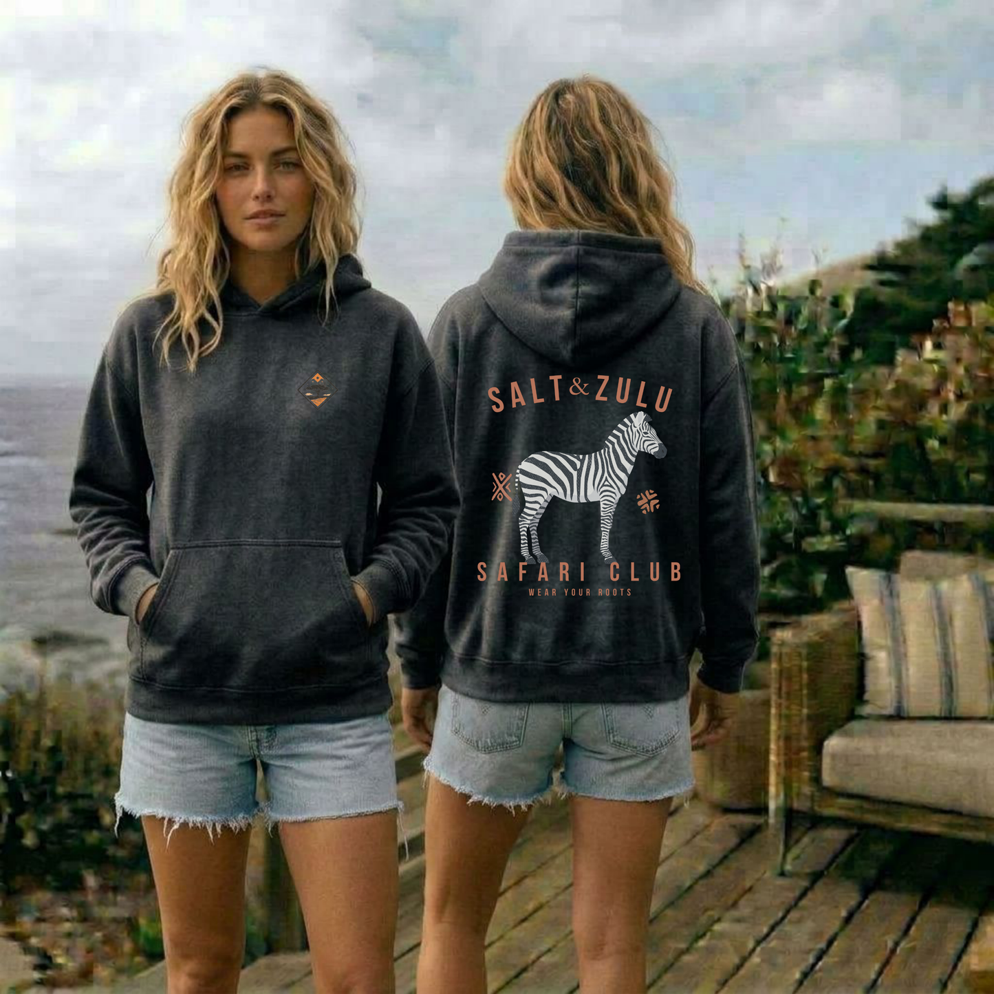 Salt & Zulu Safari Club Vintage Hoodie - Women’s