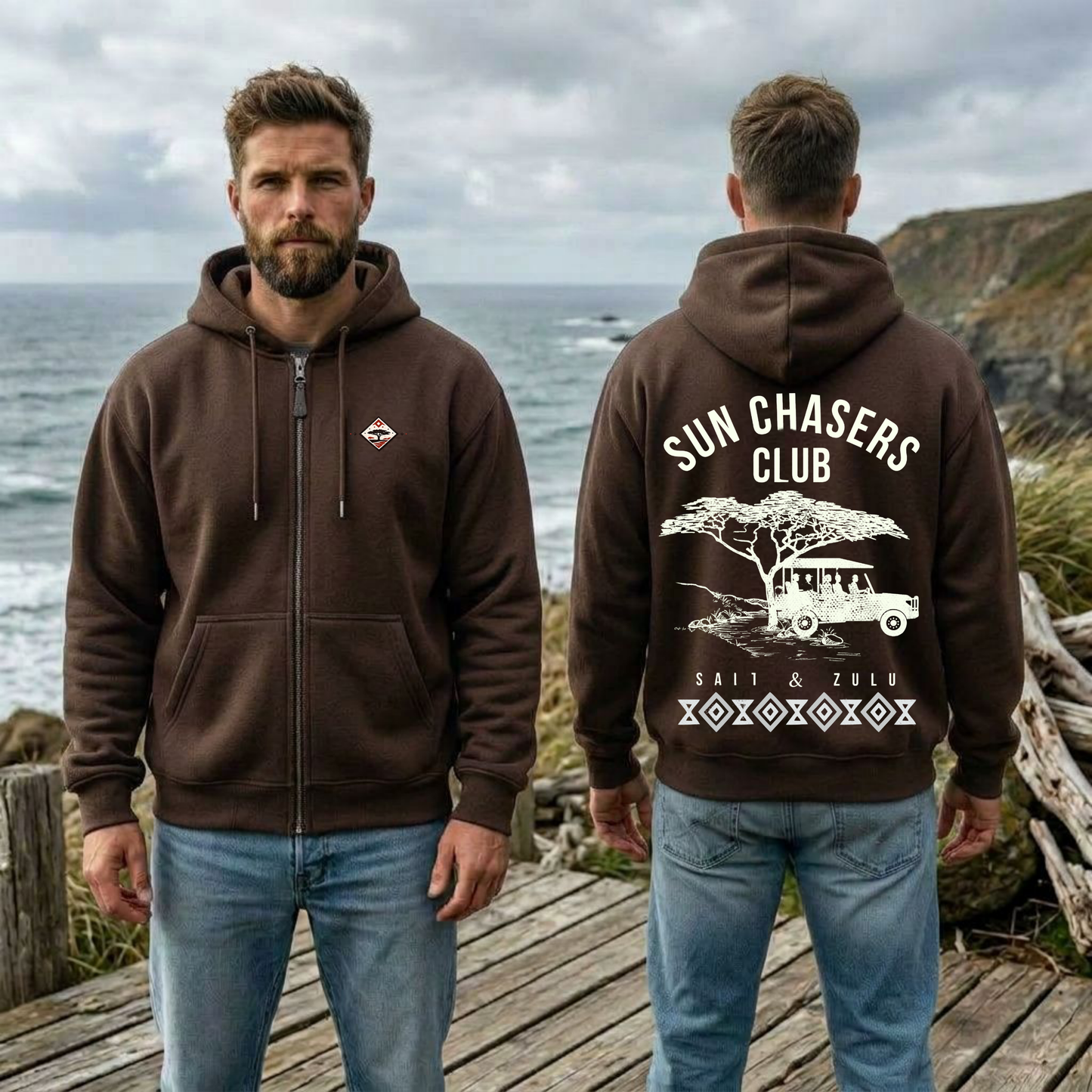 Sun Chasers Club Zip Hoodie - Men’s