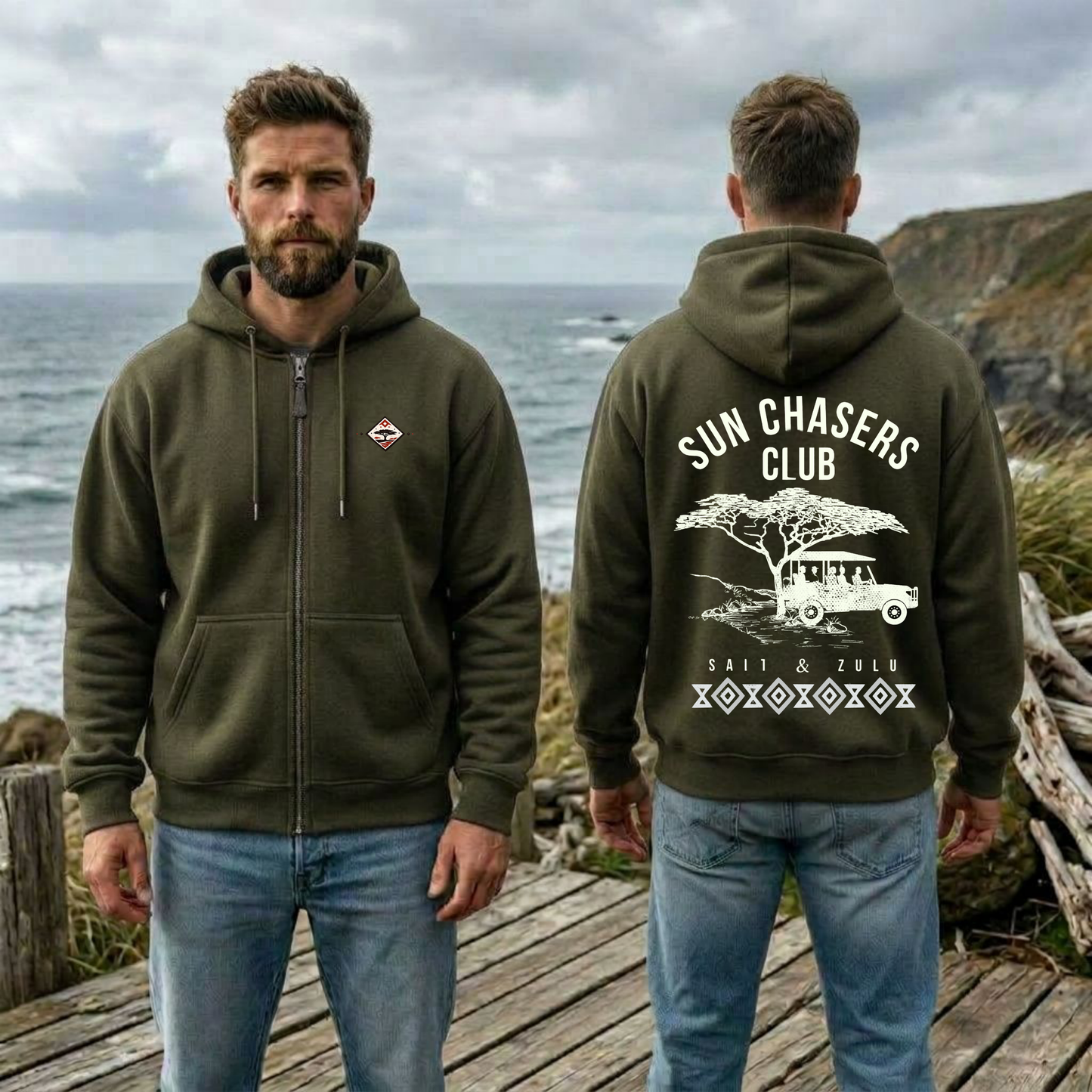 Sun Chasers Club Zip Hoodie - Men’s