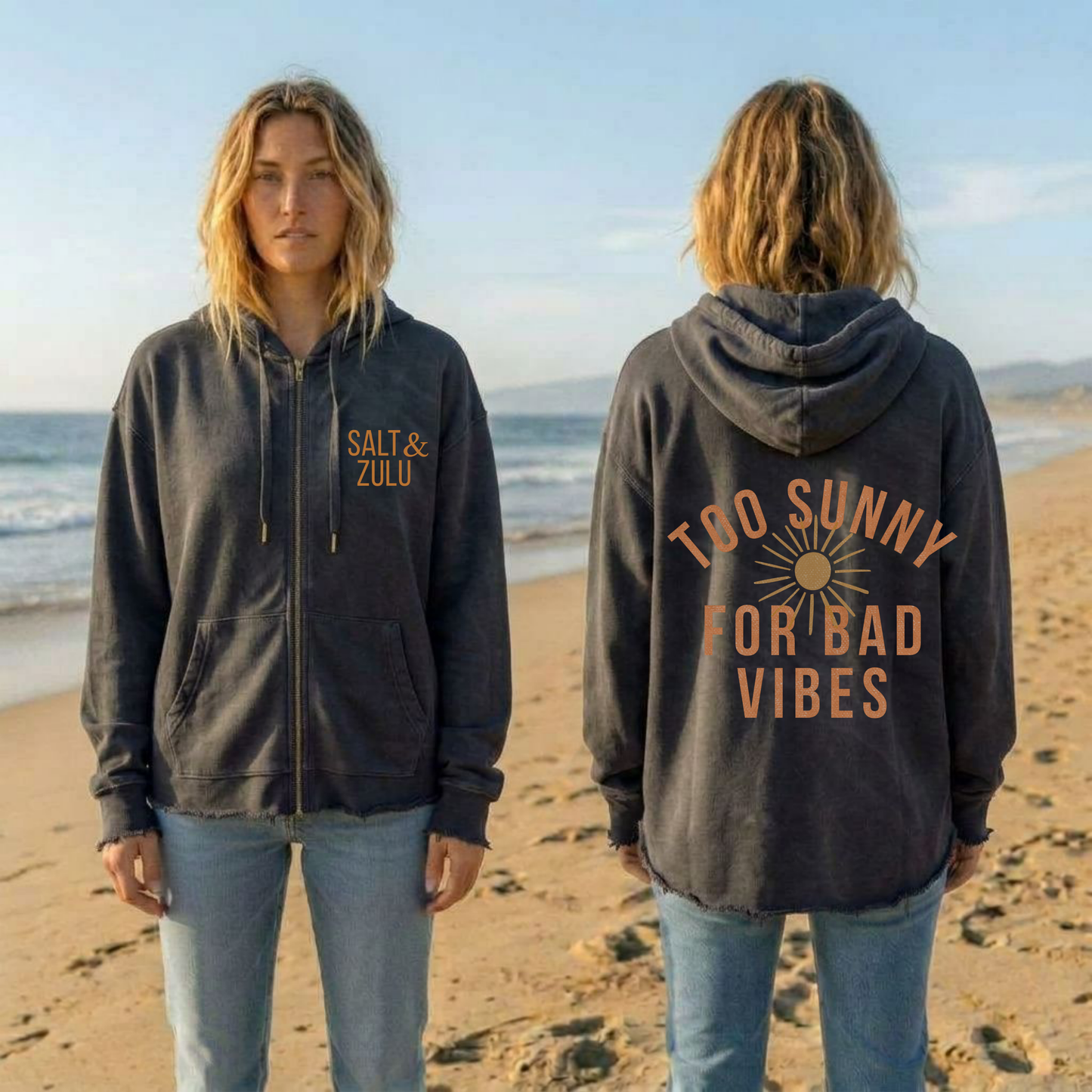 Too Sunny Wave Wash - Women’s Hoodie