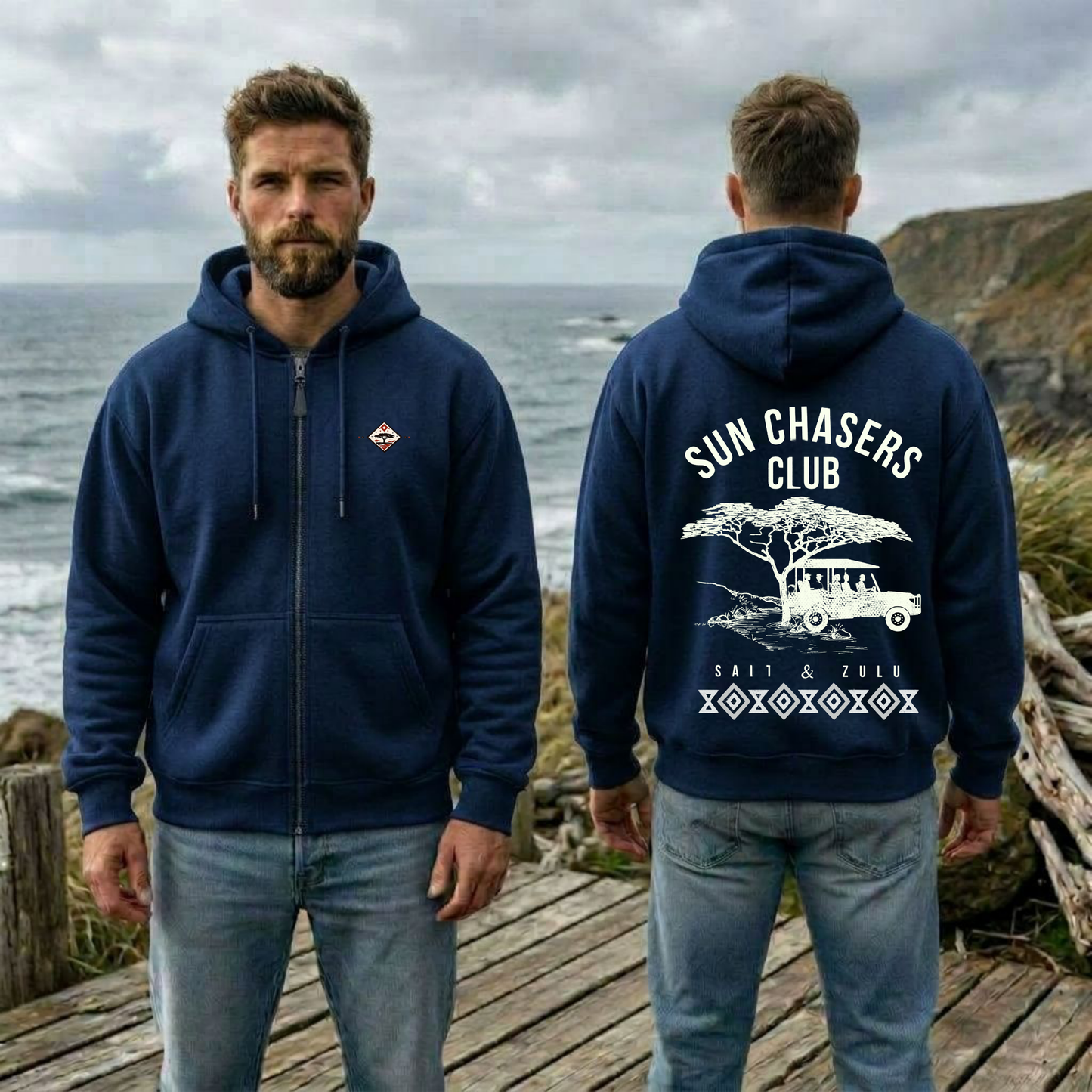 Sun Chasers Club Zip Hoodie - Men’s
