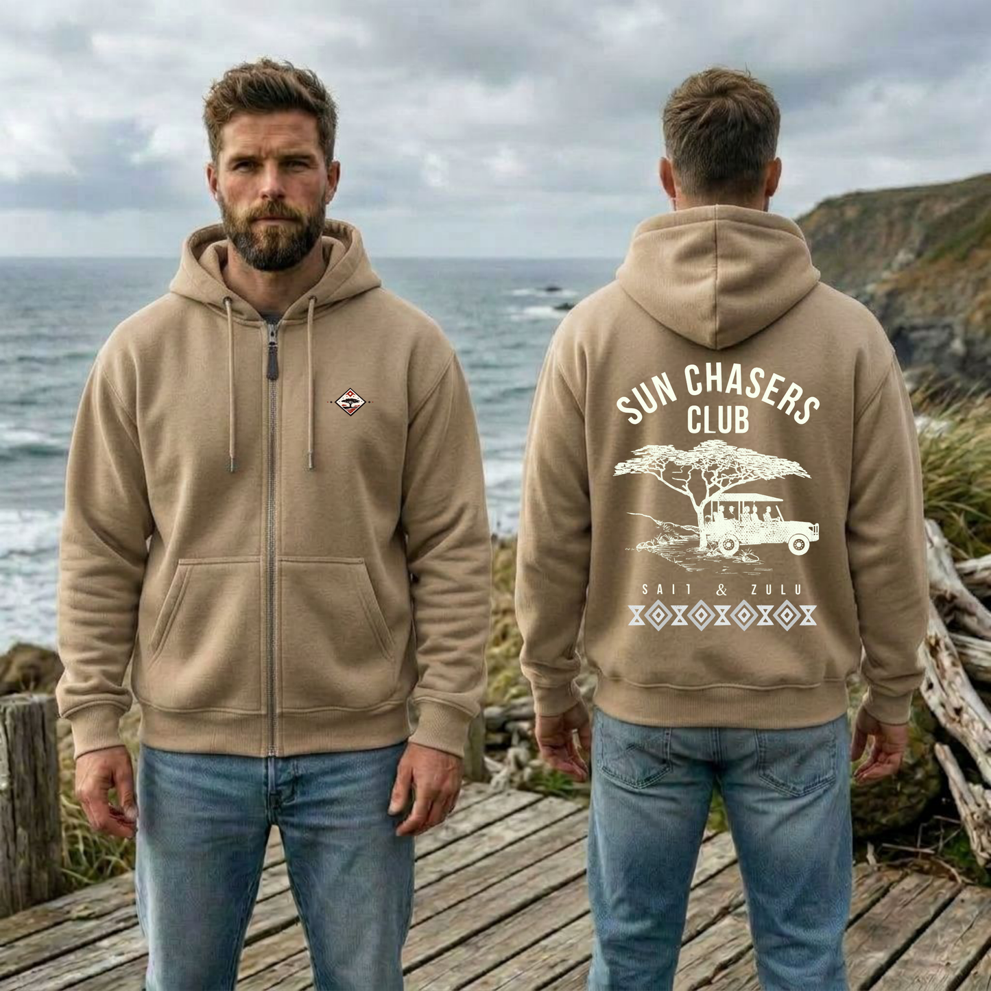 Sun Chasers Club Zip Hoodie - Men’s