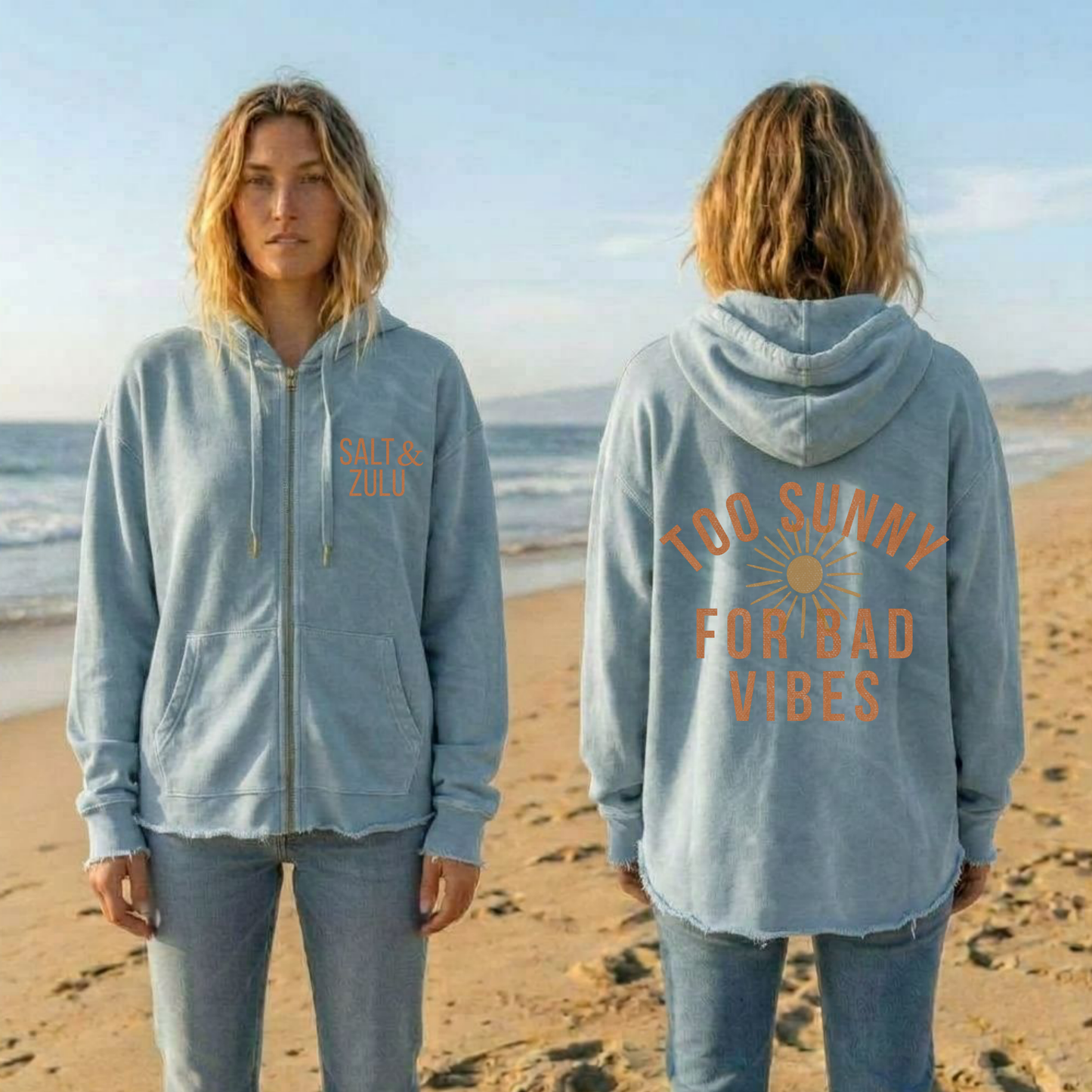 Too Sunny Wave Wash - Women’s Hoodie