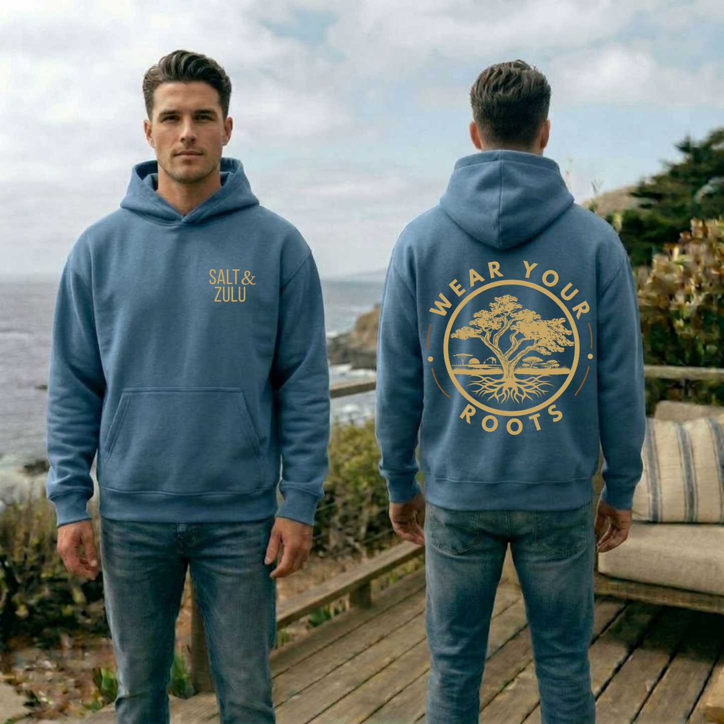 Rooted Essentials Box Hoodie - Men’s
