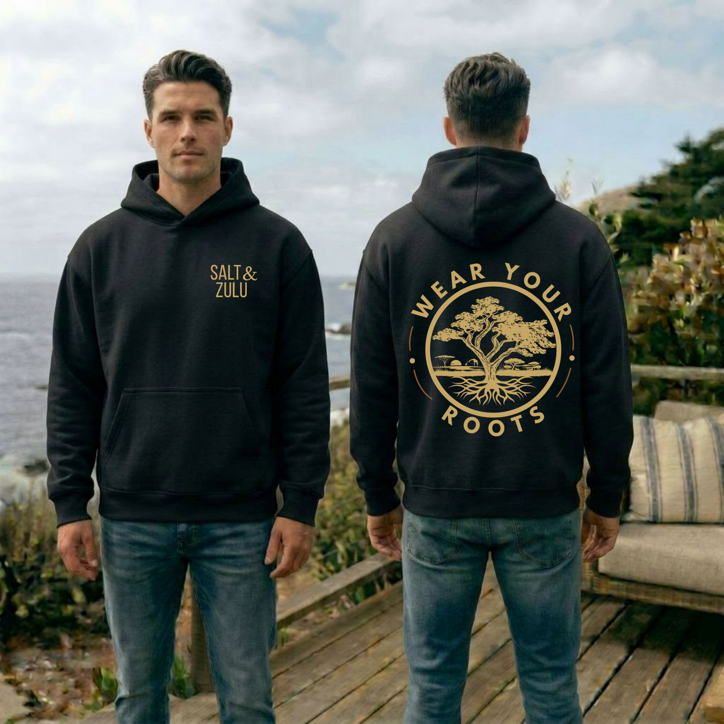 Rooted Essentials Box Hoodie - Men’s