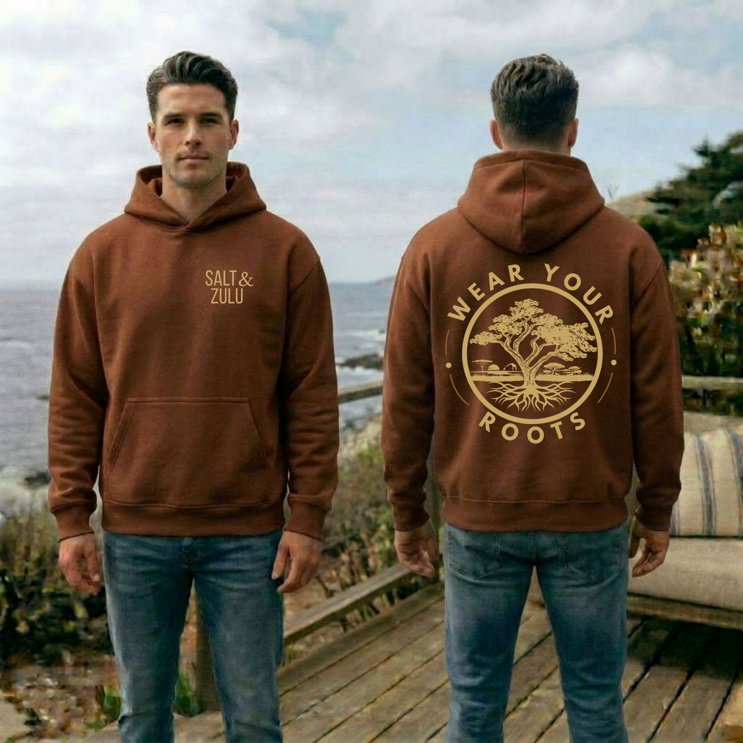 Rooted Essentials Box Hoodie - Men’s