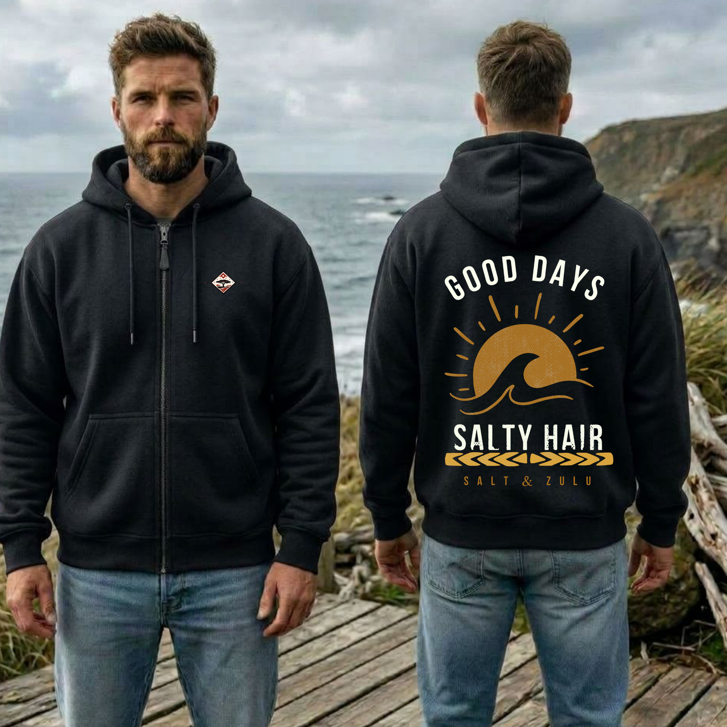 Salty Zip Hoodies - Men’s