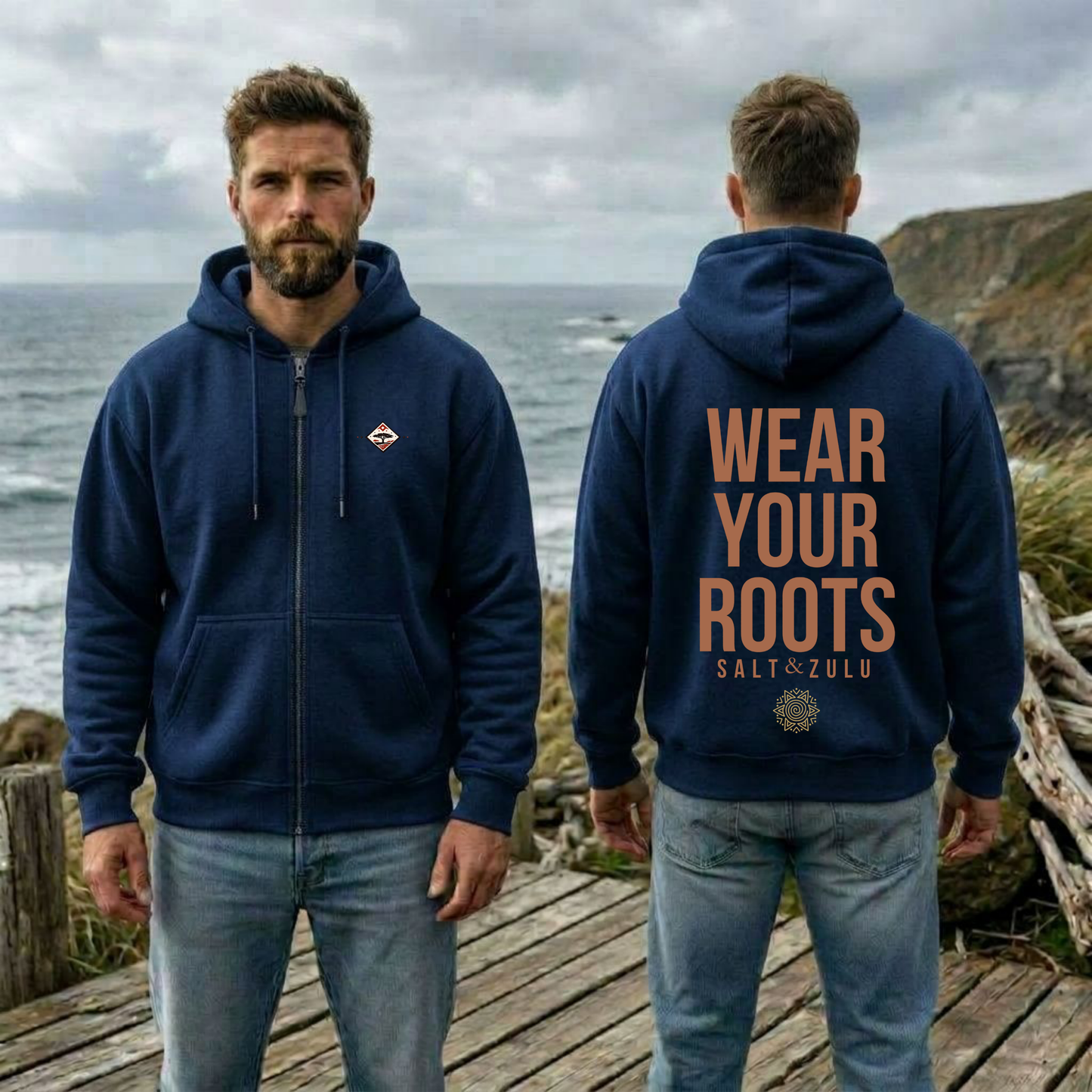 Wear Your Roots Zip Hoodie - Men’s