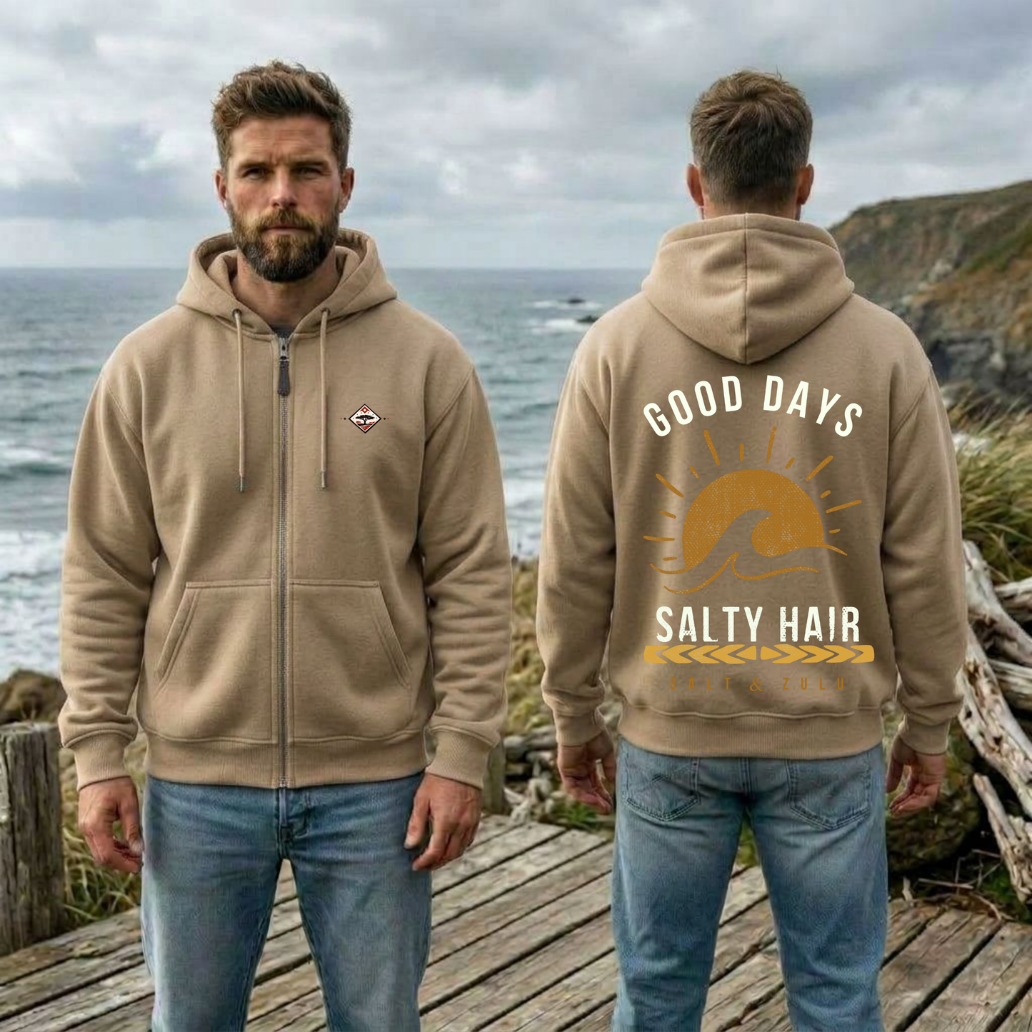 Salty Zip Hoodies - Men’s