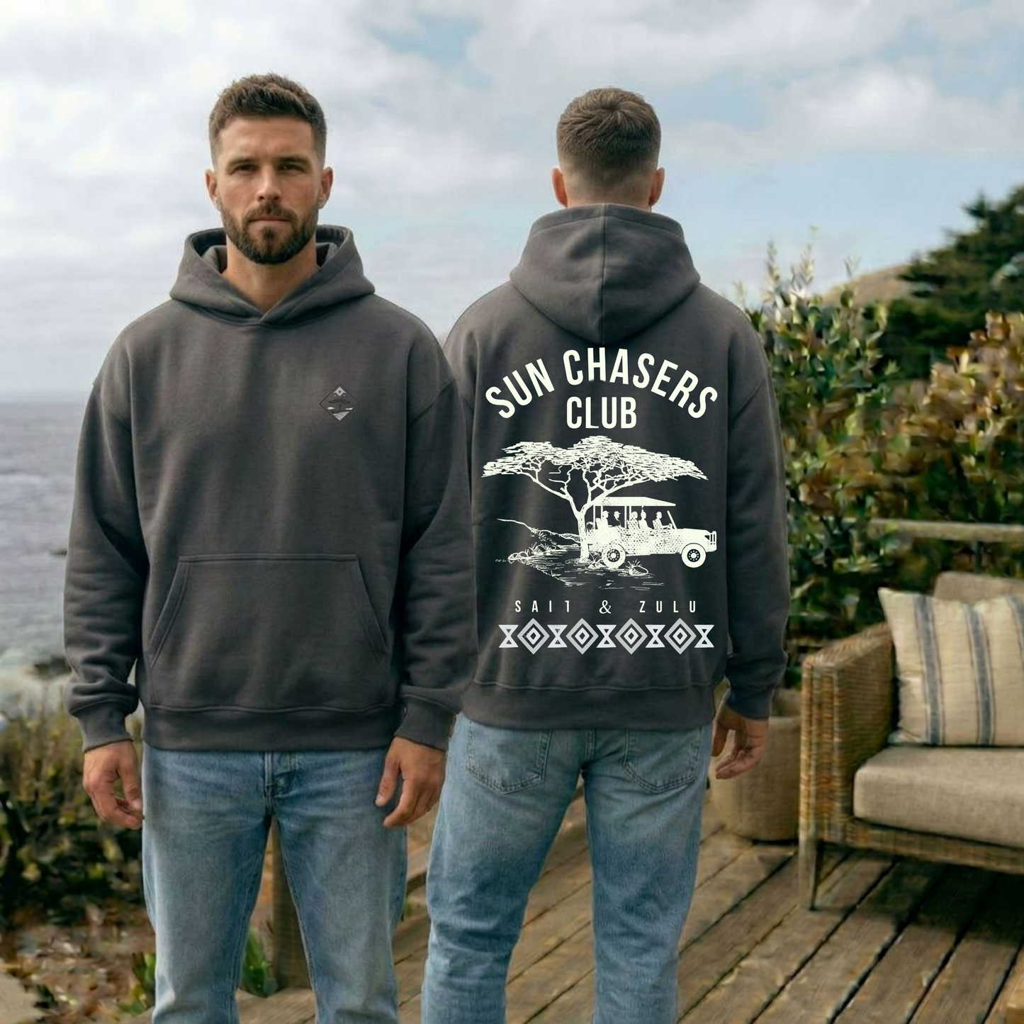 Sun Chasers Club Oversize Hoodie - Men’s