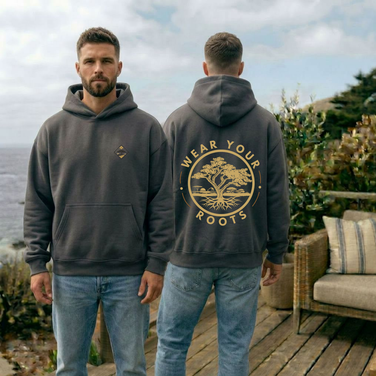 Rooted Essentials Oversize Hoodie - Men’s